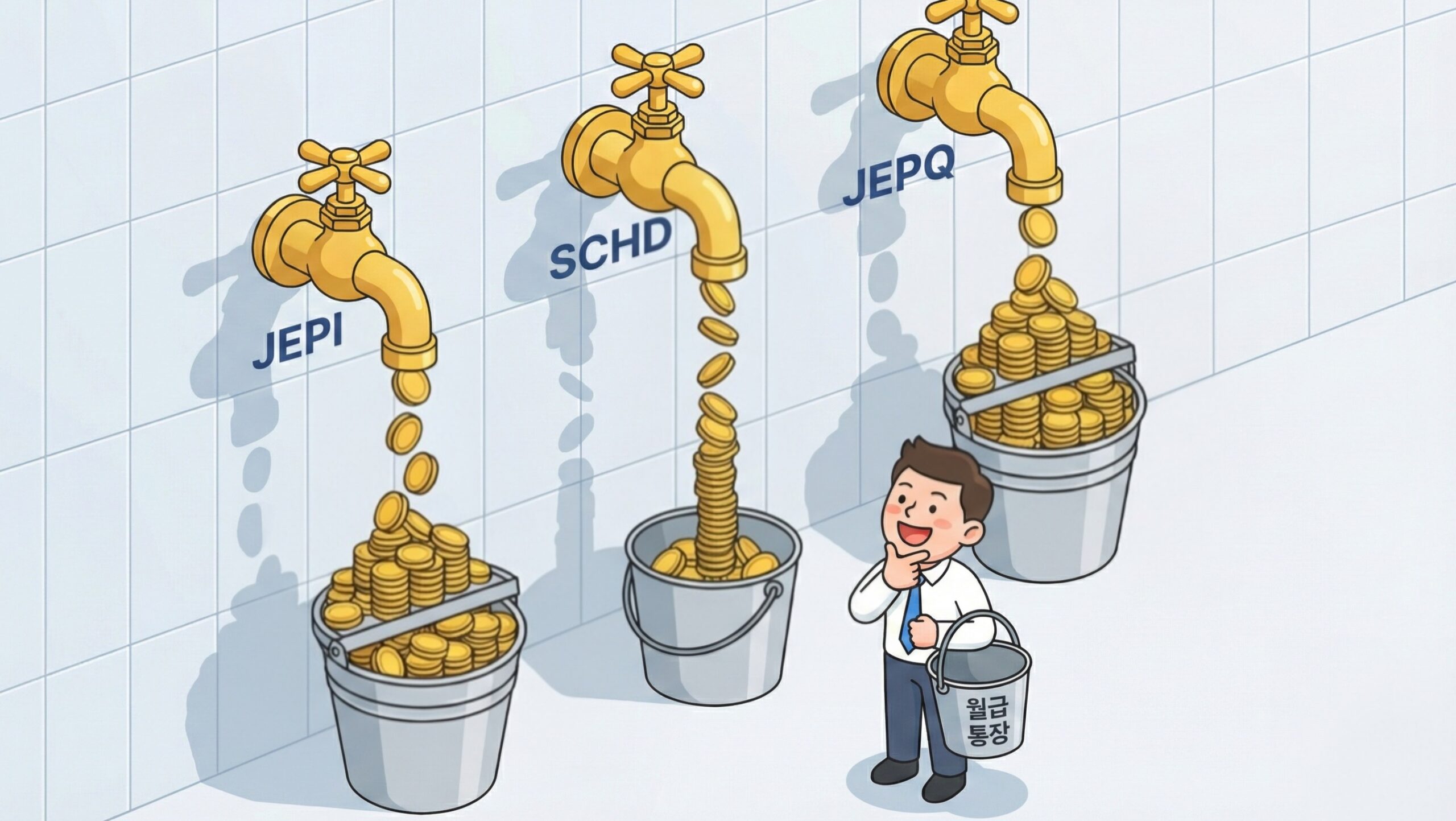 [4편] 월배당 ETF 3대장: 매달 꽂히는 ‘제2의 월급’, SCHD vs JEPI vs JEPQ