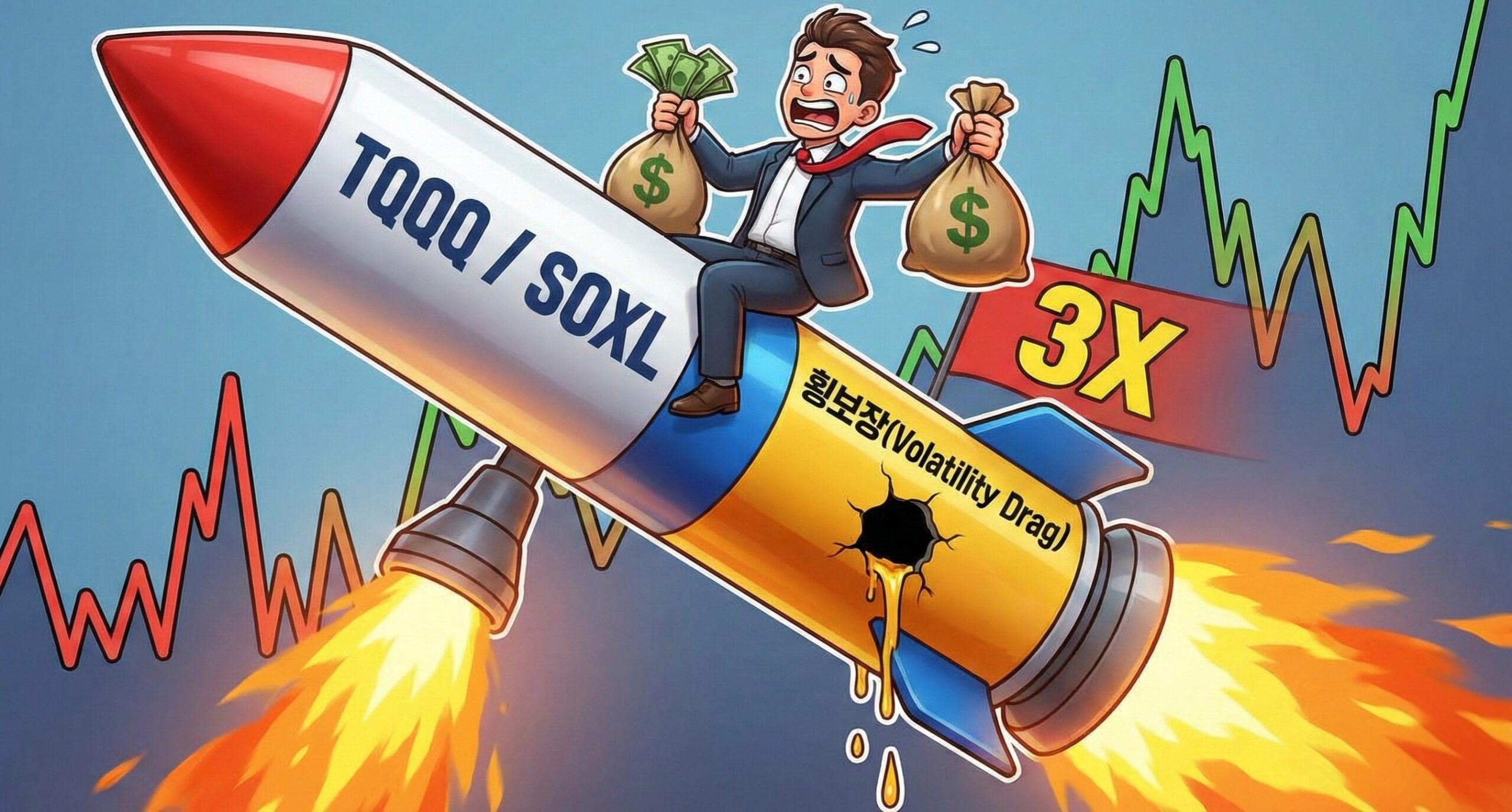 [7편] “3배로 벌거나, 0원이 되거나” 레버리지 ETF(TQQQ, SOXL)의 명과 암